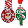 Custom design merry christmas ornaments metal christmas gifts decoration supplies soft enamel souvenir medal medallion