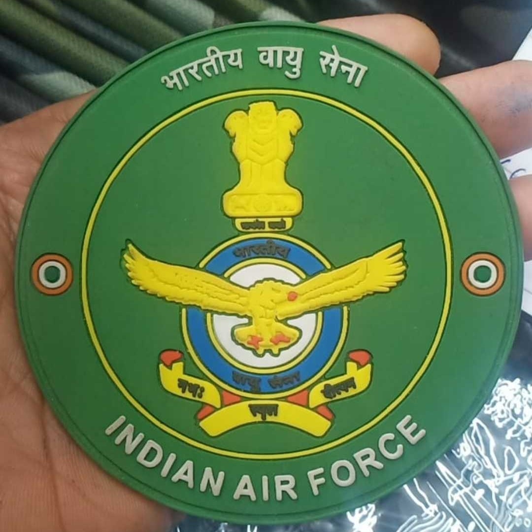 India IAF RUBBER LOGO Pvc Patch