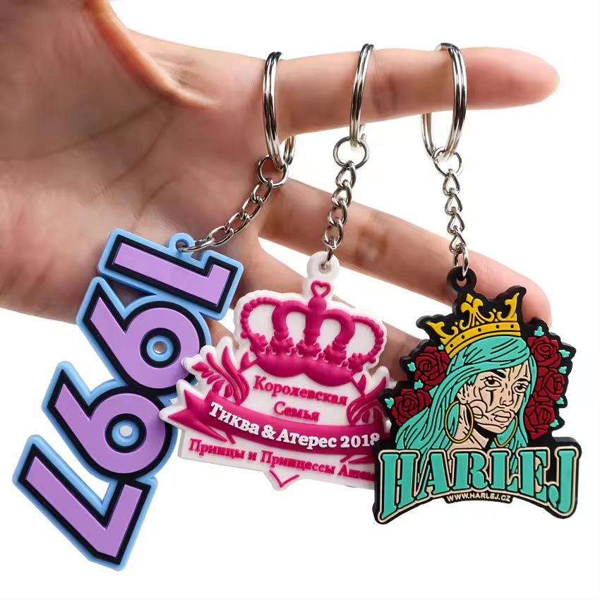 Custom Shaped Silicone 2D 3D Key Holder 
