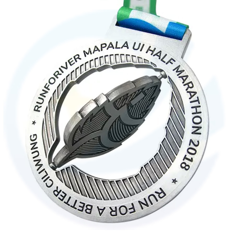 Special Design Rotate Rotatable Spinner Metal Medal 