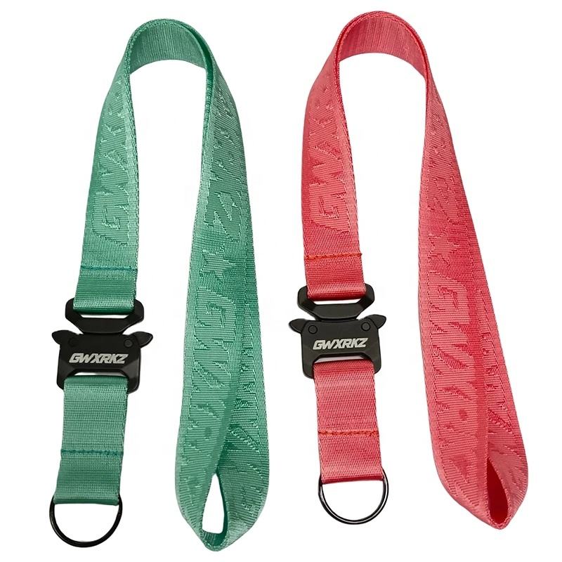 Hot Sale Wholesale Custom High Quality Various Colors and Logo Neck Nylon Woven Lanyard