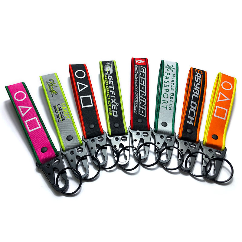 Patch Fabric Flag Embroidered keychain