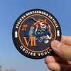 Custom Personalized Hook And Loop Round Professional Soft 3D PVC Rubber Labels Patch 
