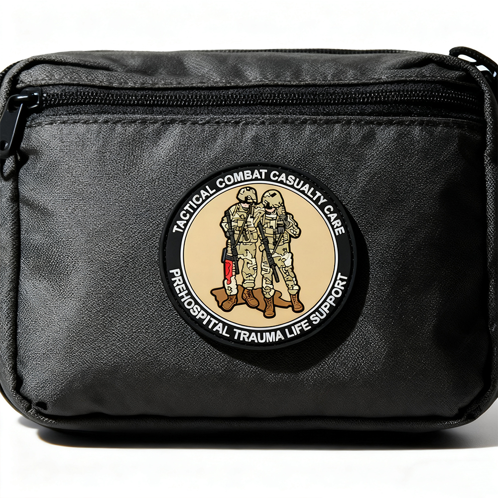 Personalized First Responder PVC Rubber Patch Custom 3D Medical Care Emblem Durable Soft PVC Label