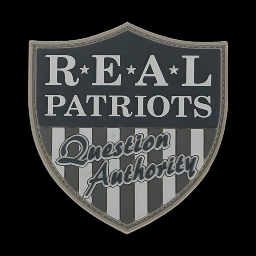 Custom USA Patch Real Patriots PVC Badge Durable Rubber Emblem for Bags and Apparel