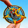 Custom Arabian Aviation PVC Patch Factory Direct 3D Soft Rubber Logo Badge with Hook Loop Fastening