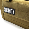 Tactical Style PVC Rubberised SECURITY Patch Custom 3D Waterproof PVC Label with Hook Backing for Outdoor Gear