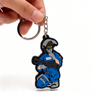 Custom Thematic PVC Keychains Collection with Diverse Designs