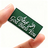 Custom Bilingual "God Bless You" Religious PVC Patch