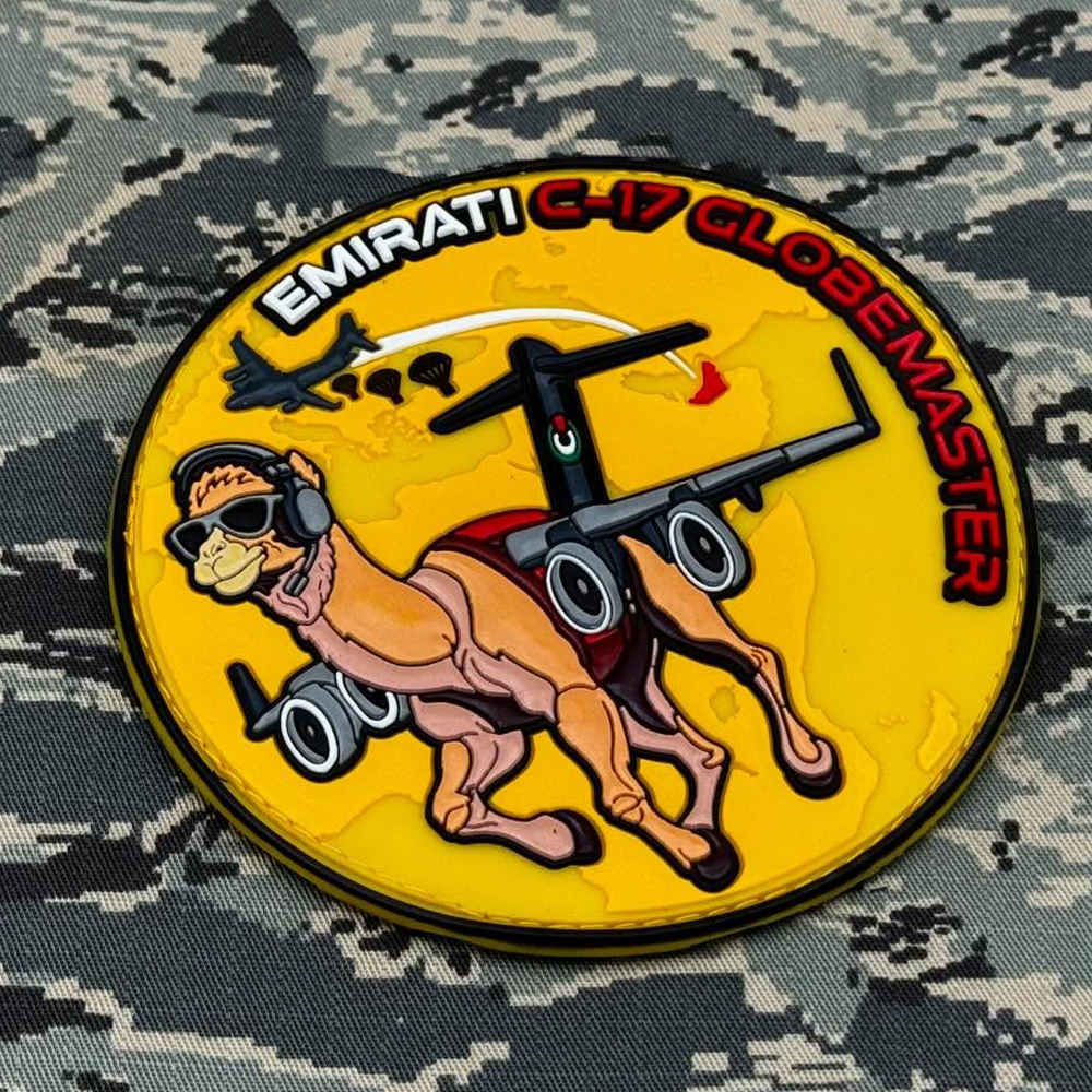 Emirati Flight Group PVC Patch Soft Rubber Emblem for Gear