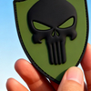 Skull Shield PVC Patch Durable 3D Rubber Emblem for Backpacks Jackets Outdoor Style Gear Decoration