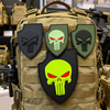 Skull Shield PVC Patch Durable 3D Rubber Emblem for Backpacks Jackets Outdoor Style Gear Decoration