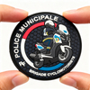 Custom 3D PVC Motorcycle Club Patch Soft Rubber Badge with Hook and Loop Backing for Jackets Bags and Rider Gear