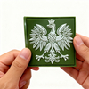 Custom Poland Eagle Crest PVC Patch Polish Flag 3D Soft Rubber Emblem for Jackets Backpacks and Gear