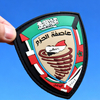 Custom Saudi Arabian Embossed Logo PVC 3D Rubber Patch Personalized Soft PVC Badges for Clothing and Garment Accessories