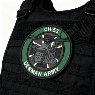 Custom German Helicopter PVC Patch Embossed 3D Rubber Aufnäher Logo for Jacket Backpack and Flight Gear