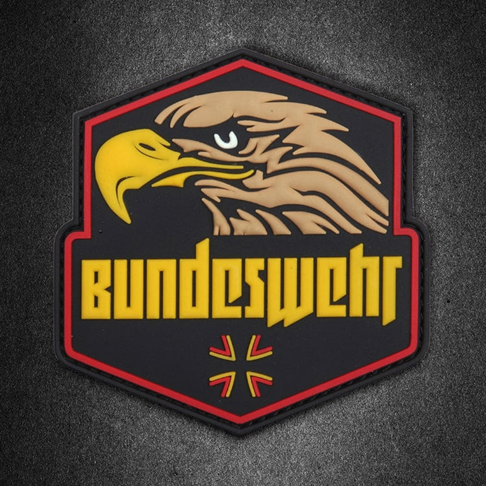 Custom Germany Bundesadler PVC Patch 3D Embossed Soft Rubber Eagle Logo Badge for Clothing Bags and Souvenirs