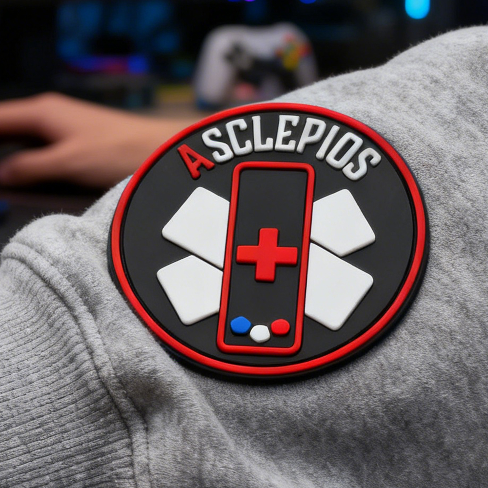 Custom Medical Bandage Style PVC Patch Soft Rubber First Aid Label with Hook Loop for Gear Bags Clothing