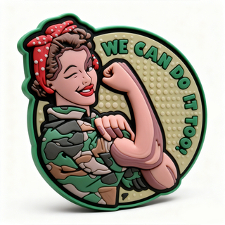 Tactical Girls PVC Patch – 3D Rubber Hook Loop Badge for Backpacks Jackets Gear Collectors