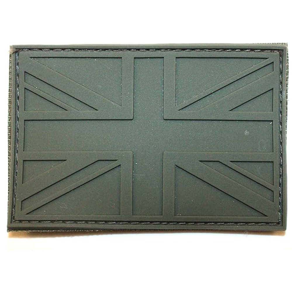 Custom United Kingdom Flag PVC Patch 3D Embossed Union Jack Rubber Label Soft PVC Badge for Jackets Backpacks and Clothing