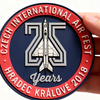 Custom Czech CIAF International Air Fest PVC Patch 3D Rubber Emblem for Collectors and Aviation Fans