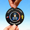 French police Emblem PVC Patch with Tricolor Shield Design