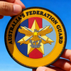 Custom Australian Federation Guard PVC Patch – 3D Rubber Emblem with Hook and Loop Backing