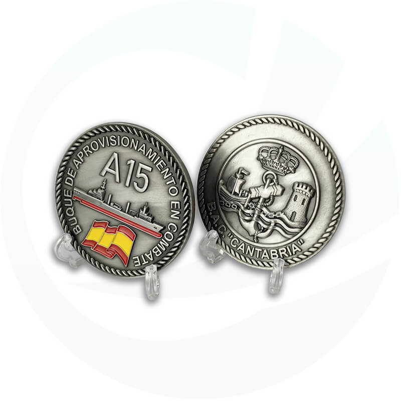 Unique Iron Large Challenge Coin
