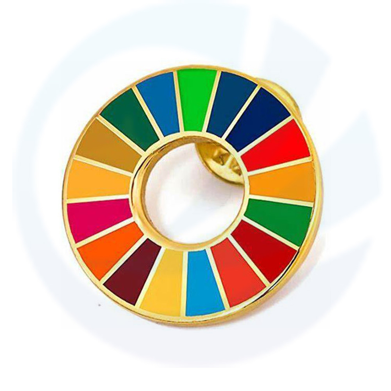 Wholesale High Quality SDG Enamel Pin Mark Professional SDGs Lapel Pins Manufacturer