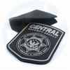 Hook and Loop Backing Injection Custom 3D Embossed Brand Logo PVC Rubber Patches for Uniforms
