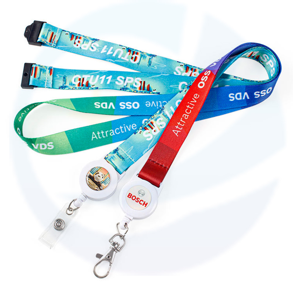 Personalized Custom Printing Logo Lanyard Sublimation Polyester Neck ID Lanyards With Logo Custom