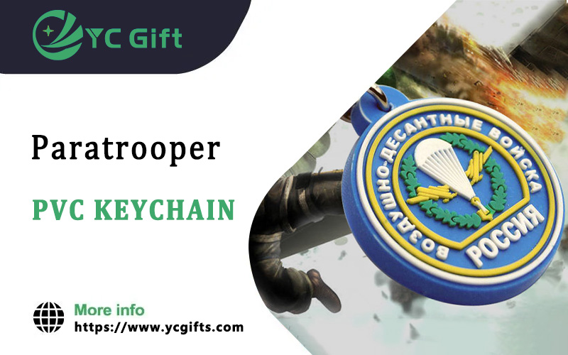 Paratrooper PVC Keychain