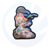 Sexy Pin up Redhead Girl PVC 3D Morale Patch Ukraine Army Drone Operator Badge