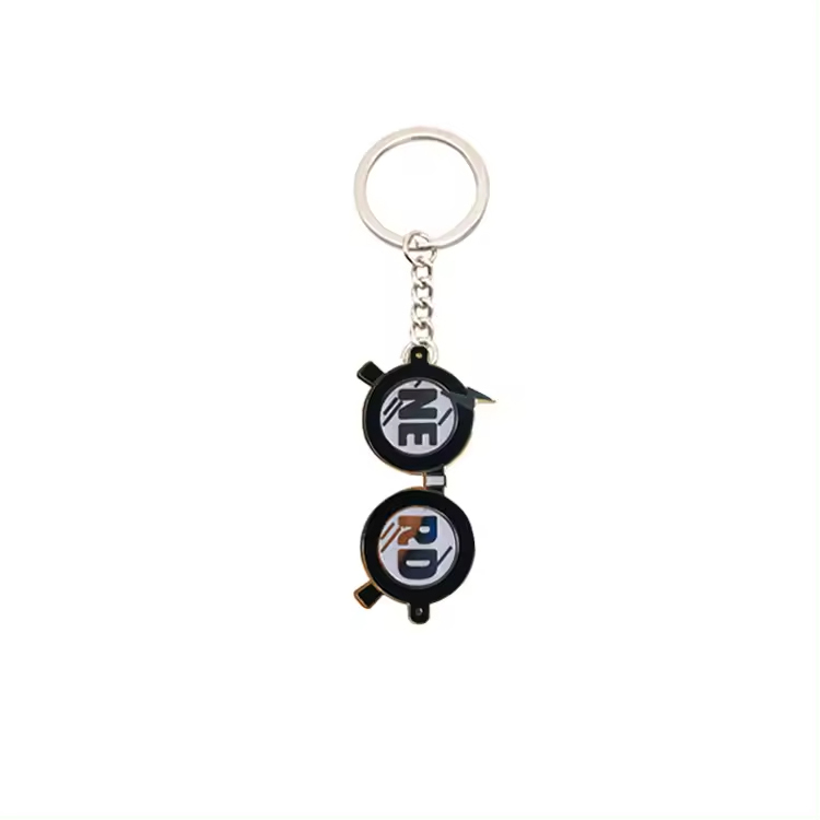 Custom Logo Girl Boss Pink Sunglasses Glasses Keychains Eyeglass Key Chain