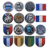 Designer Round Embroidery Badges Tactical Patch Custom Logo Sew on Full French Air Force Embroidered Patches for Garment