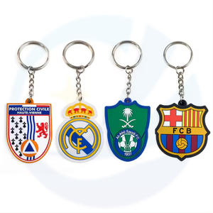 Volleyball Accessories American Football Soccer Club Rubber Key Chains