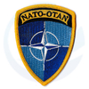 NATO crest patch NATO external operations iron-on