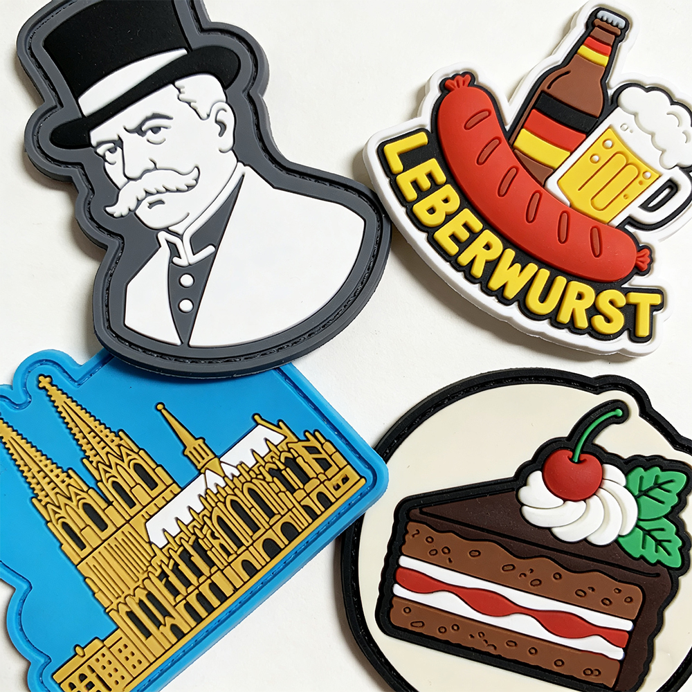 Custom Logo 3D PVC Soft Rubber Patch TPU and Silicone Heat Transfer Silicon Vinyl Label for Clothing