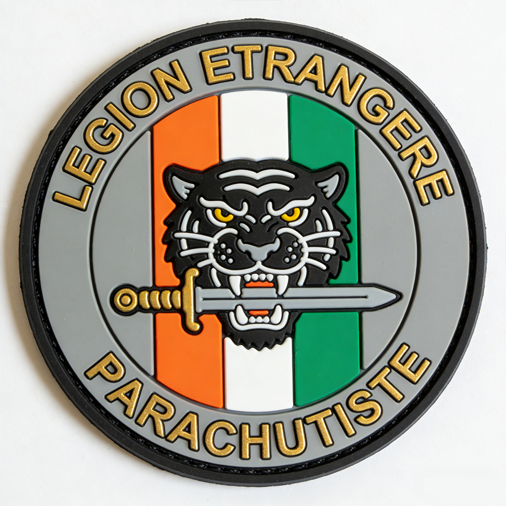 China Factory Wholesale French paratroopers Customized 2D/3D Soft Rubber PVC Patches Jacket Patch