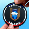 French Style Uniform PVC Patch Custom Soft Rubber Emblem Inspired by Classic French Elements for Clothing Bags Accessories