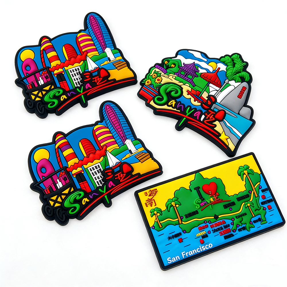 Customizable Magnetic Souvenirs High-Quality 3D Rubber Fridge Magnets for Wholesale Perfect USA Travel Memorabilia