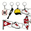 2025 New Supplier Custom 2D PVC Sport Keychain Basketball Key Chains Football Soccer Keychains Wholesale in Bulk