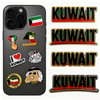 Custom Made Uae Oman Metal Crafts Mobile Phone Sticker National Emblem Flag Souvenir Pendant Badge Unique Iron Sticker for Phone