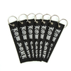 Custom Keyrings Key Holder Key Ring Keyrings Anime Woven Fabric Embroidery Customized Keychain Jet Tags Key Tag