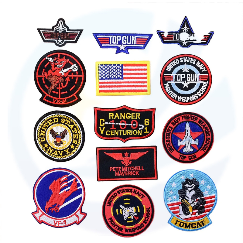 Twill embroidery Aviator Armband Badge patch for winter jacket