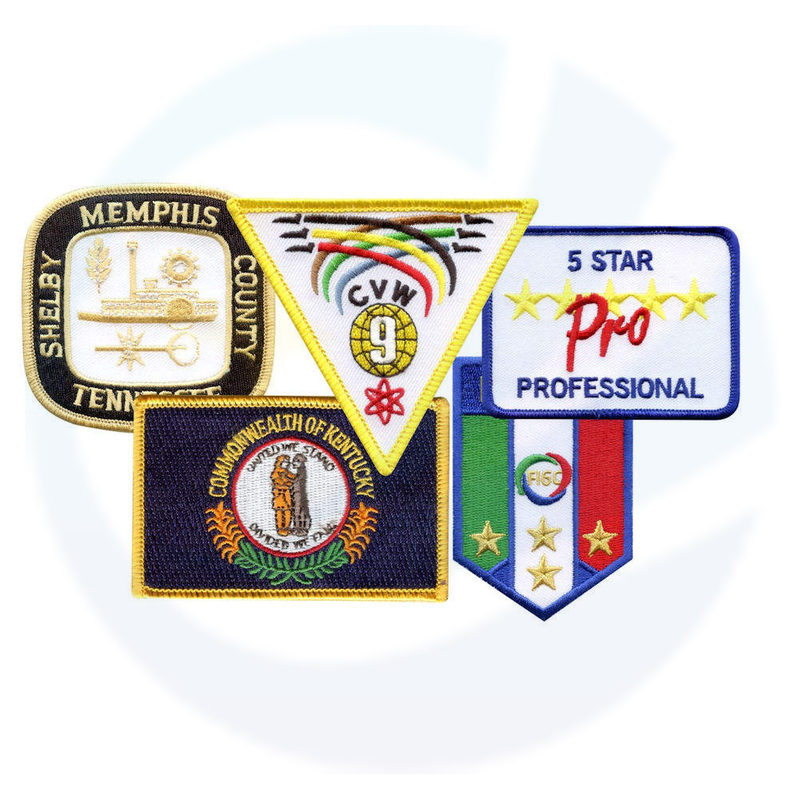 Custom Patches Embroidery Badge Heat Cut Iron On Custom Logo Embroidered Patches