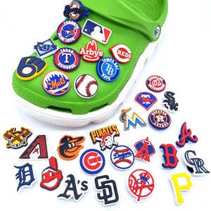 custom Baseball team shoe charms houston LOGO baseball shoe charm sports team clogs charms accessories