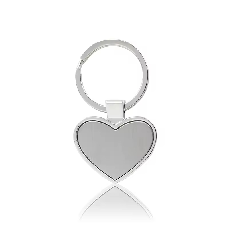 Custom Engrave Stainless Steel Blank Rhinestone Metal Logo Key Chain