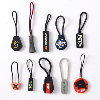 Durable Zipper Pull Tabs Bag Accessory Custom Brand Logo Zipper Puller for Backpack