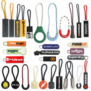 Custom Own Logo Design Soft Pvc Zipper Puller